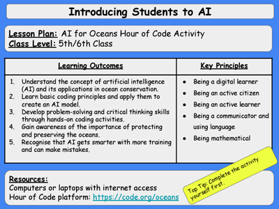 EU Code Week: Immersive Lesson Plan